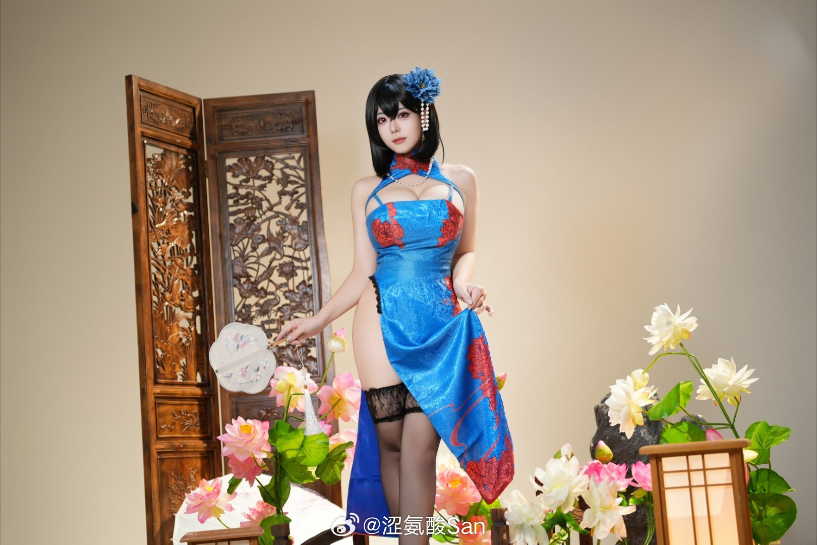 涩氨酸San《碧蓝航线》建武旗袍COSPLAY
