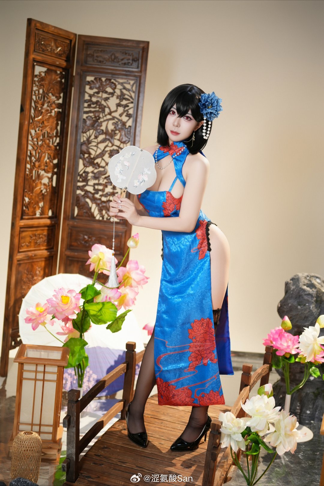 涩氨酸San《碧蓝航线》建武旗袍COSPLAY