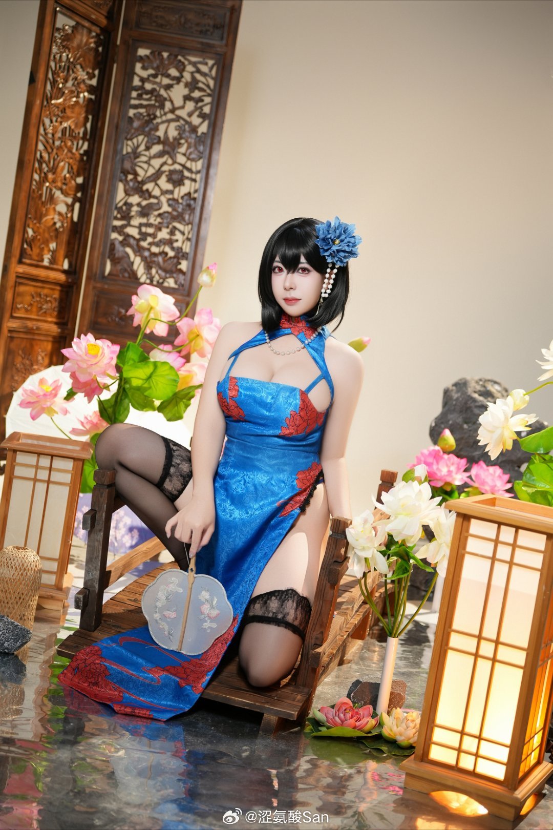 涩氨酸San《碧蓝航线》建武旗袍COSPLAY