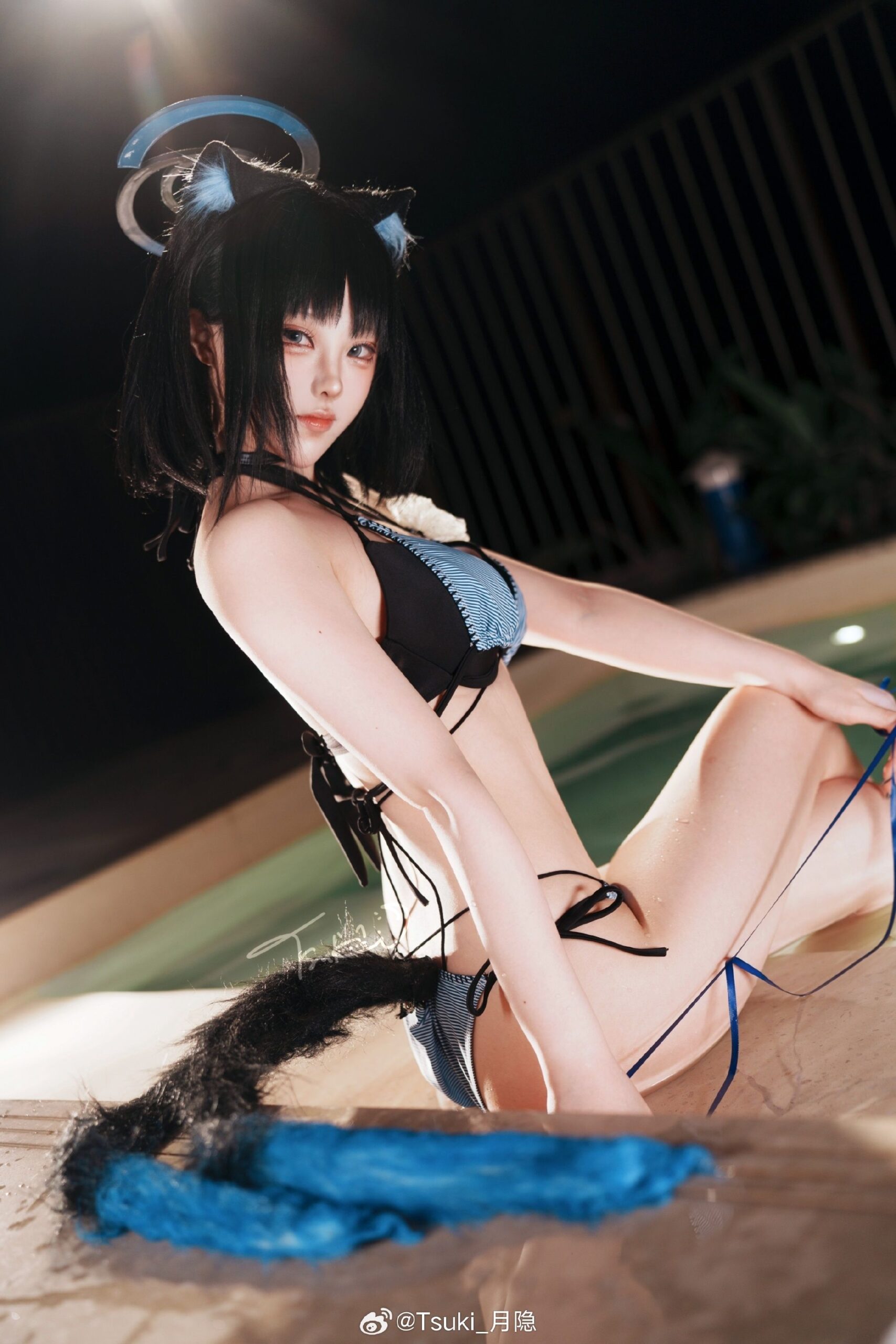 Tsuki_月隐COSPLAY《蔚蓝档案超》桐生桔梗