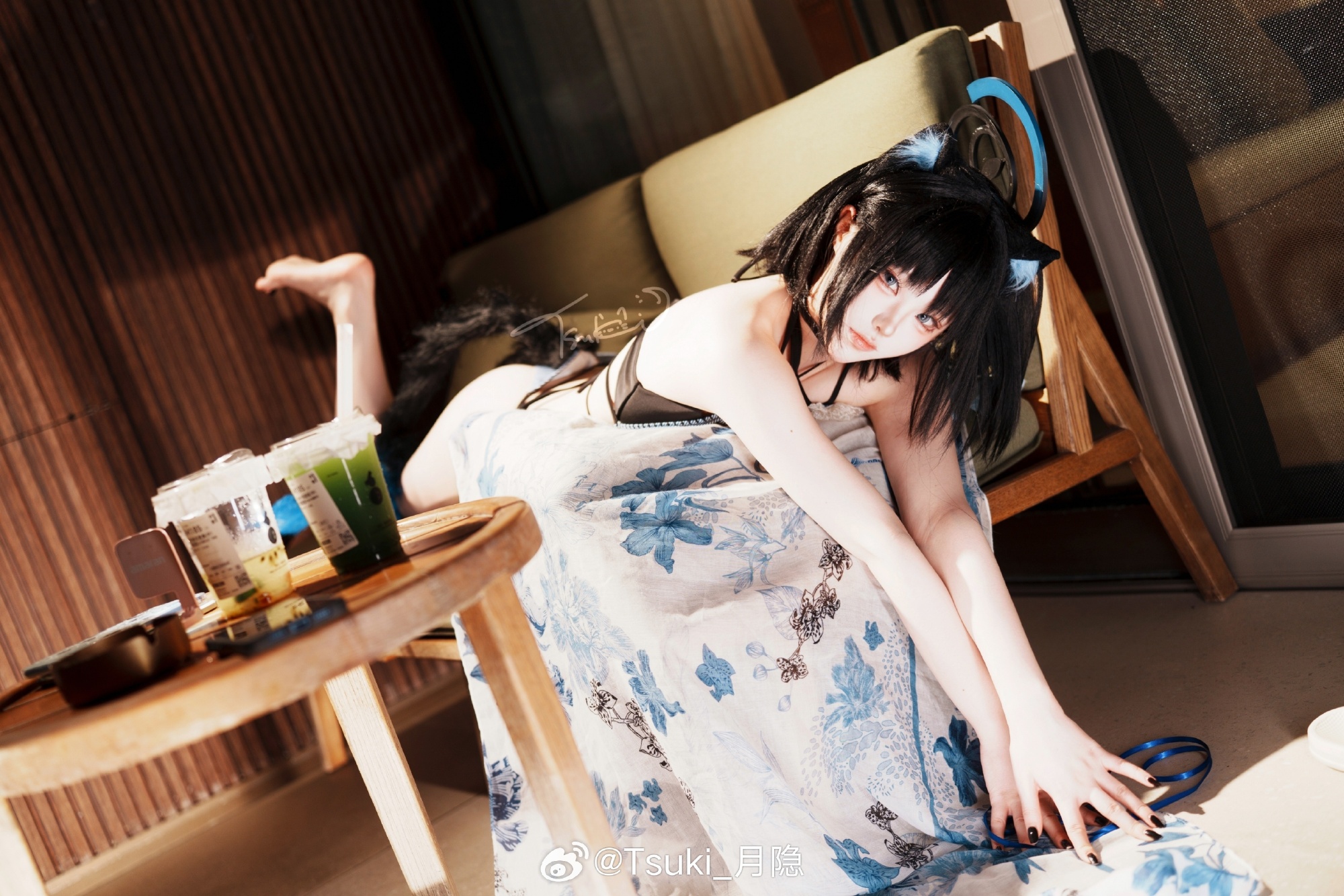 Tsuki_月隐COSPLAY《蔚蓝档案超》桐生桔梗