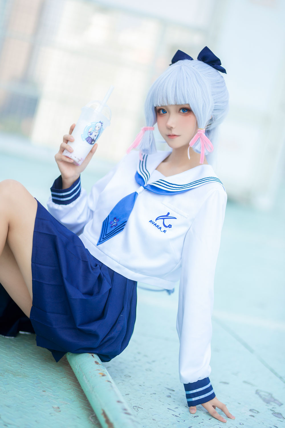 Seya-狮砸COSPLAY写真《原神》凌华JK