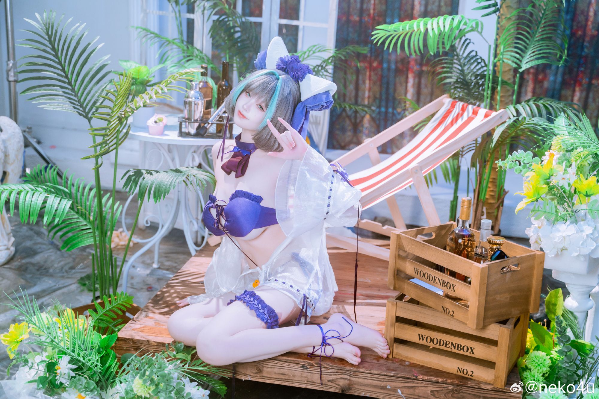 neko4u柴郡泳装COSPLAY写真