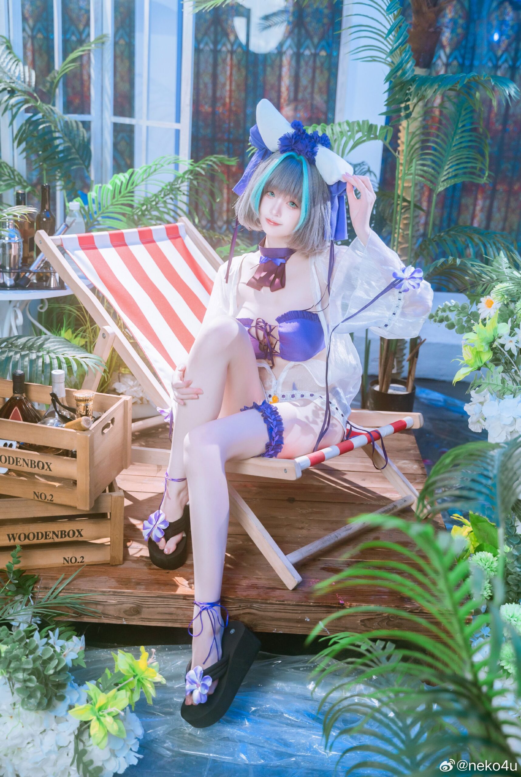 neko4u柴郡泳装COSPLAY写真