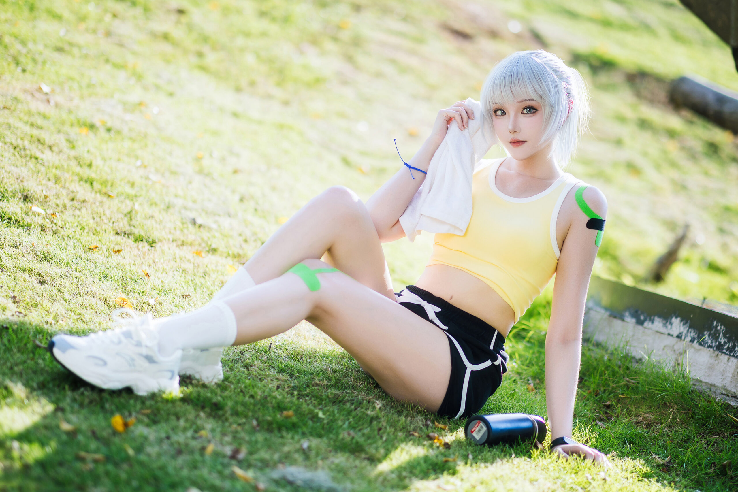 瓜希酱COSPLAY写真白月魁运动服