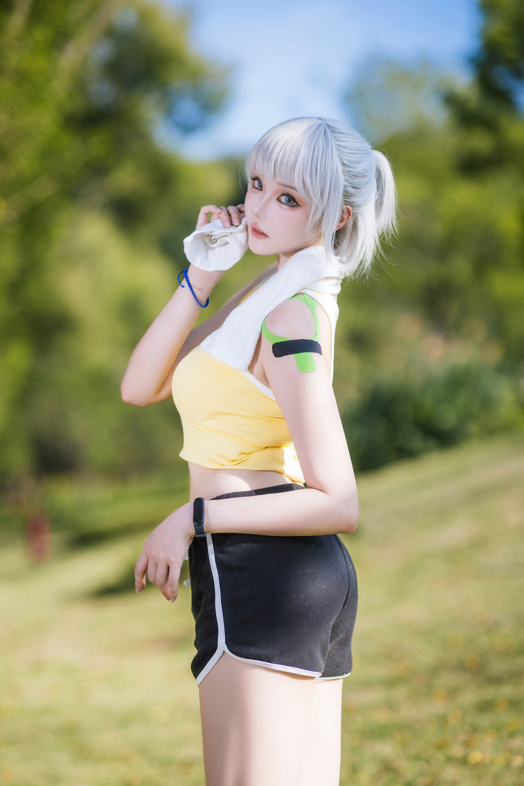 瓜希酱COSPLAY写真白月魁运动服