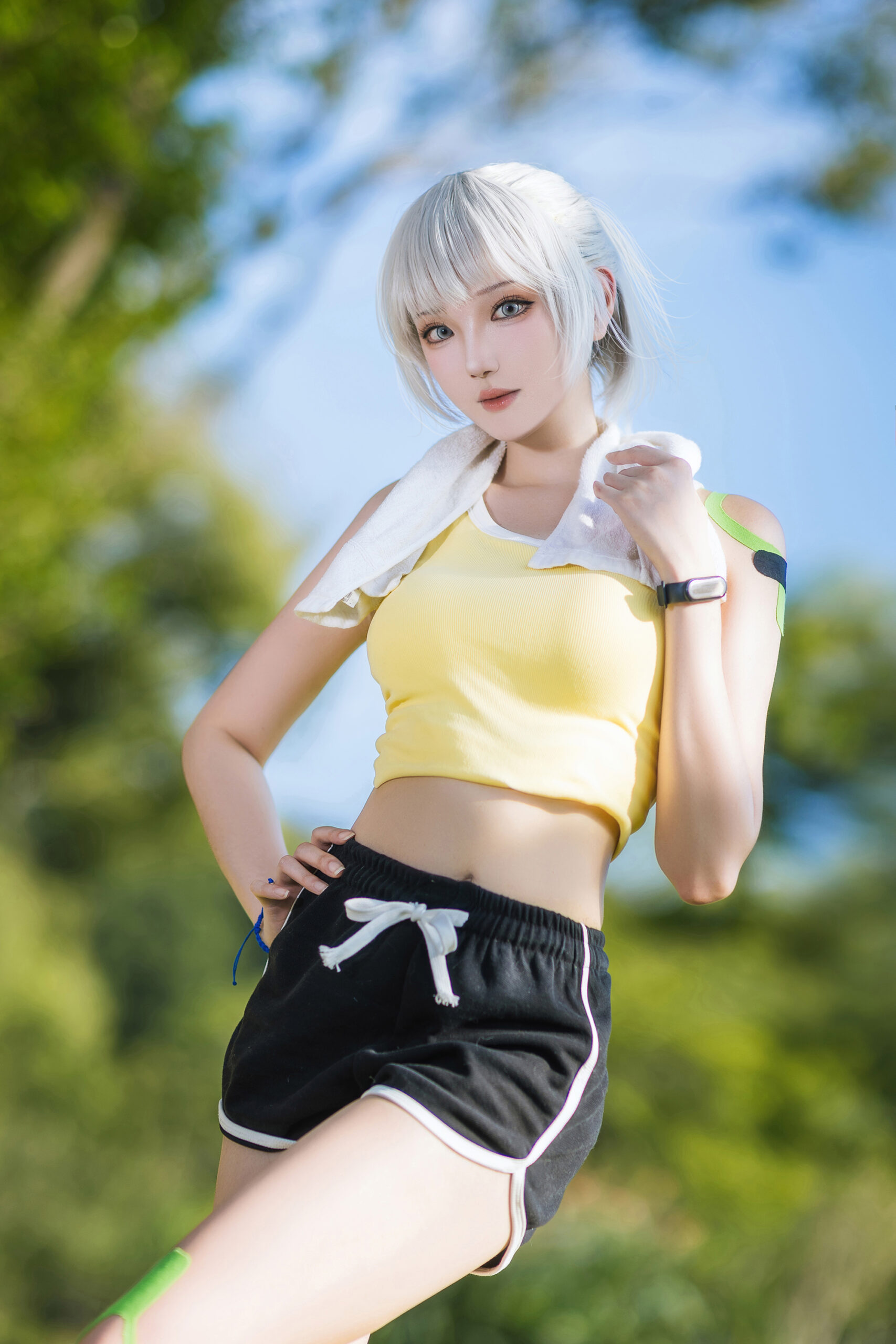 瓜希酱COSPLAY写真白月魁运动服