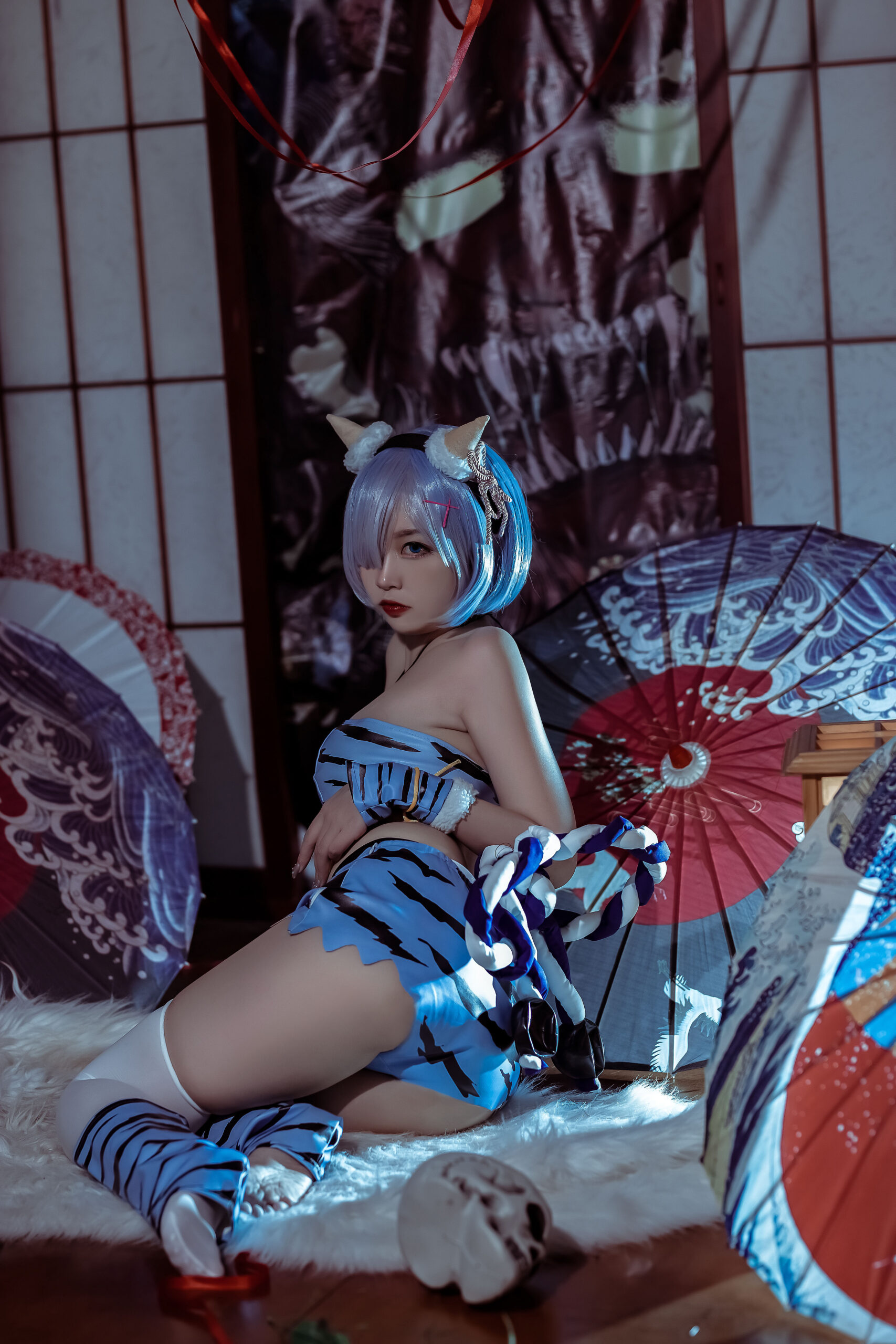 二佐Nisa 蕾姆夏日鬼衣COS写真图集在线看