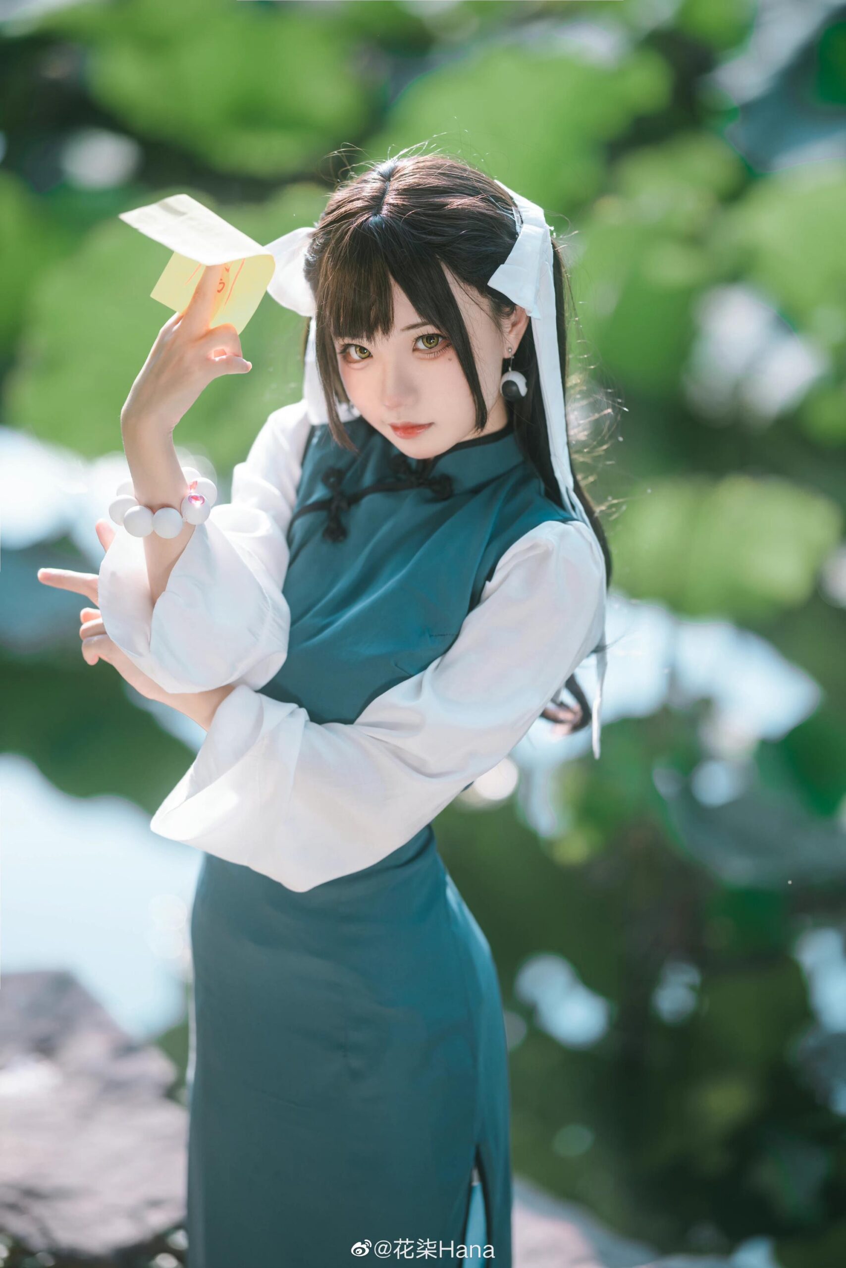 花柒Hana 驱鬼道士药指动漫COS图片