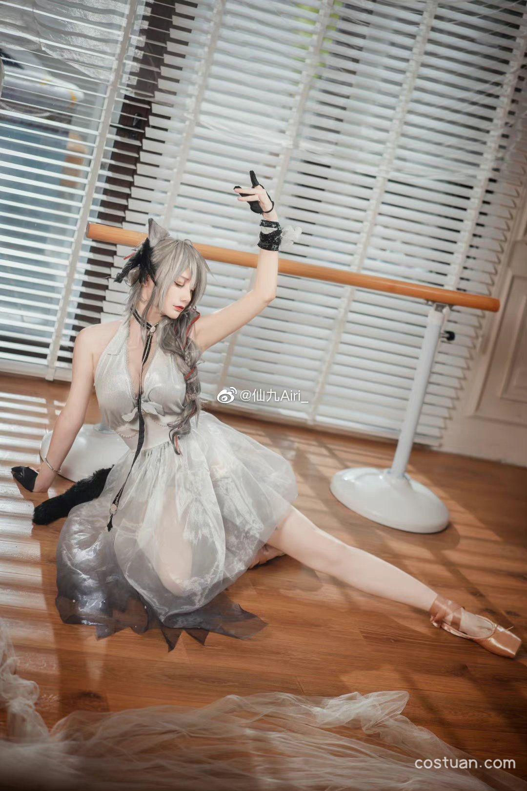仙九Airi_明日方舟三周年黑芭蕾COS写真抢先看