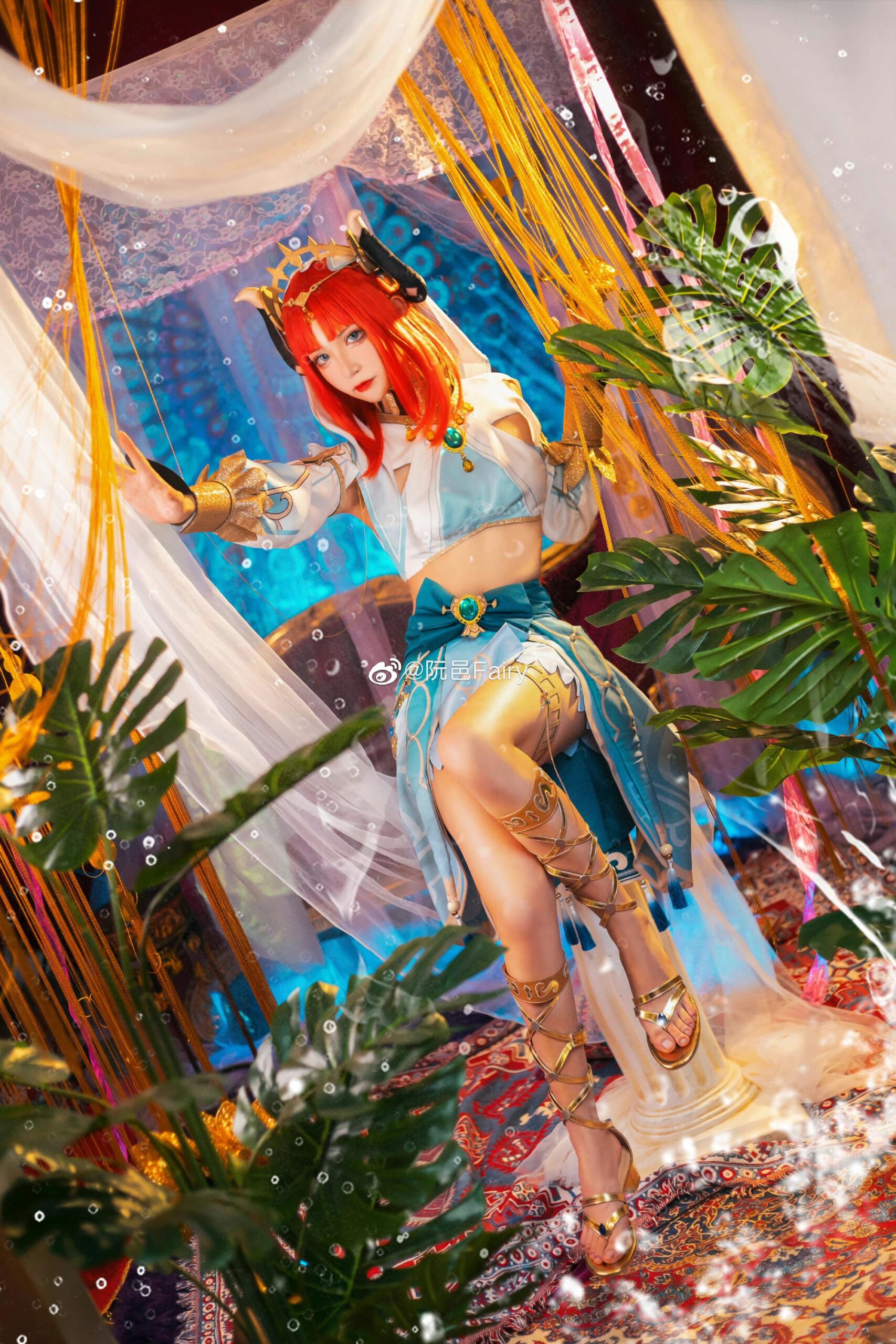 阮邑Fairy《原神》妮露cosplay图片