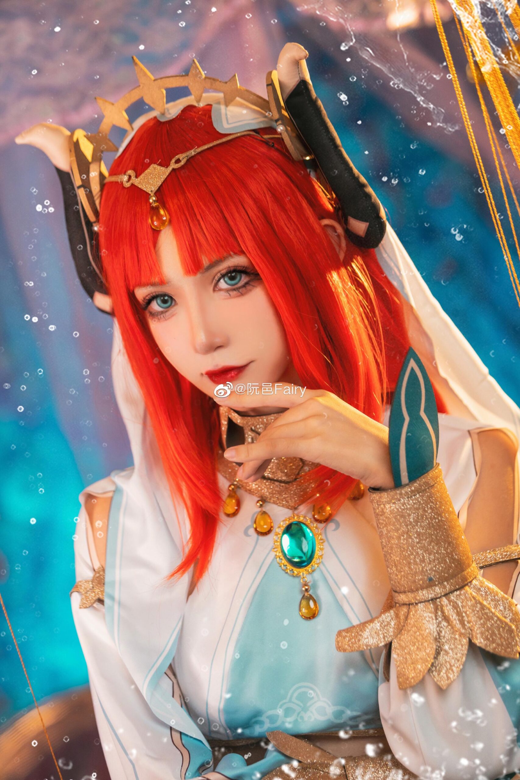 阮邑Fairy《原神》妮露cosplay图片