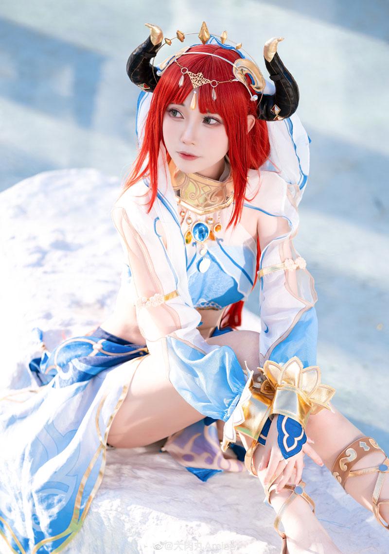 大肉丸Amiee《原神》妮露cosplay图片