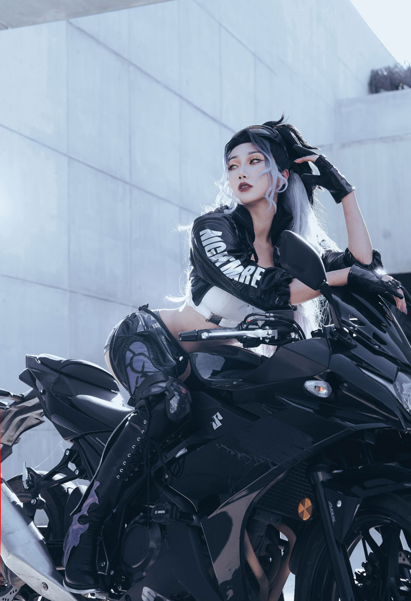 如月灰《非匿名指令》夜骑士COS美图