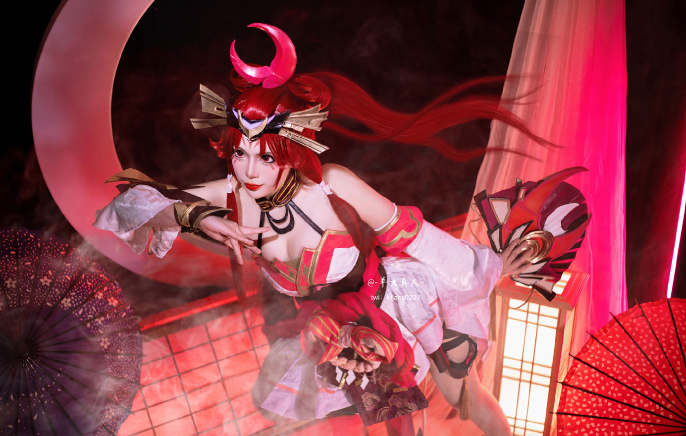 羊大真人COS《王者荣耀》不知火舞「绯月行」