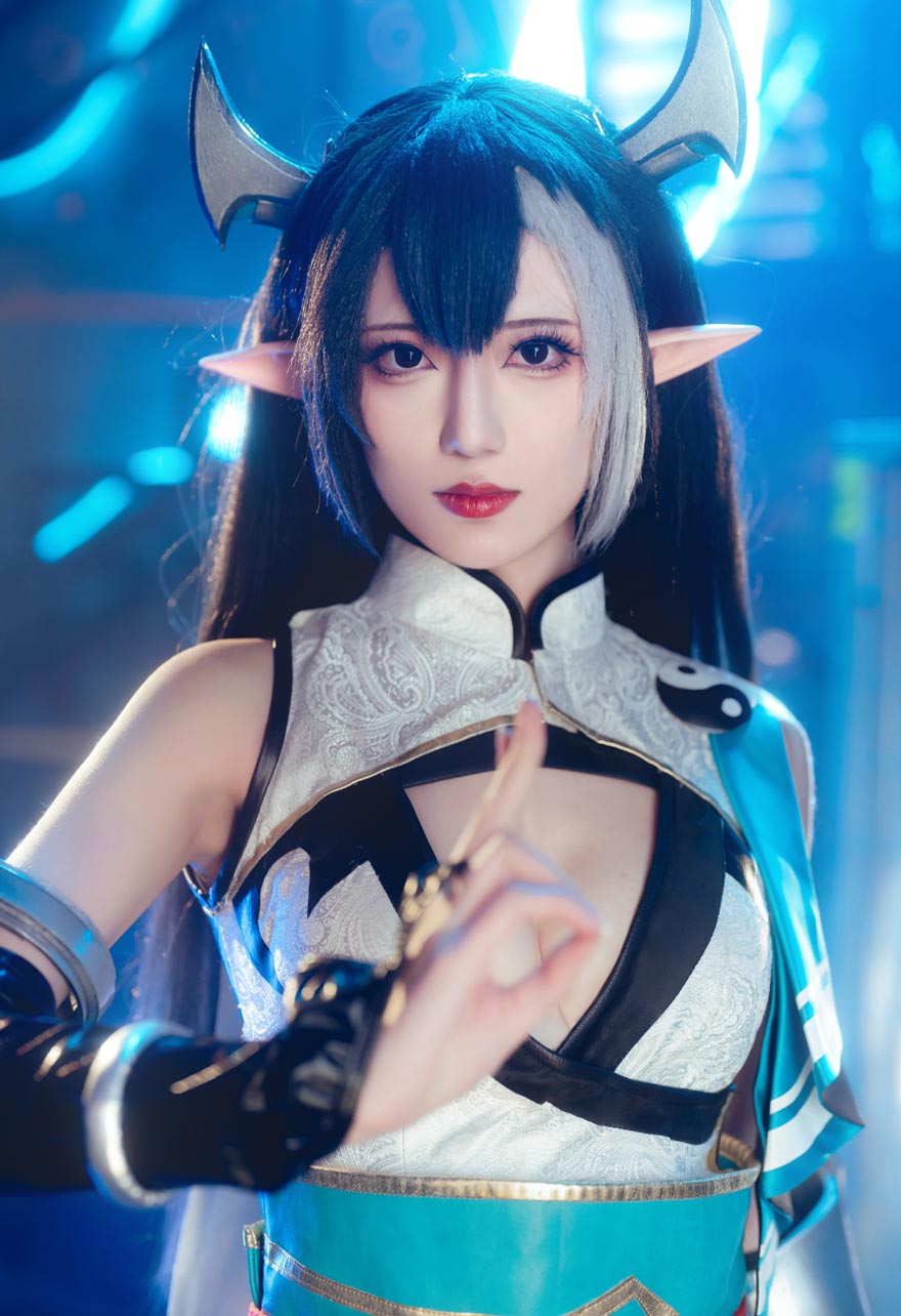 弥音音ww《我的勇者》新魔女「太虚之影·娜贝离诗」COSPLAY太好看了