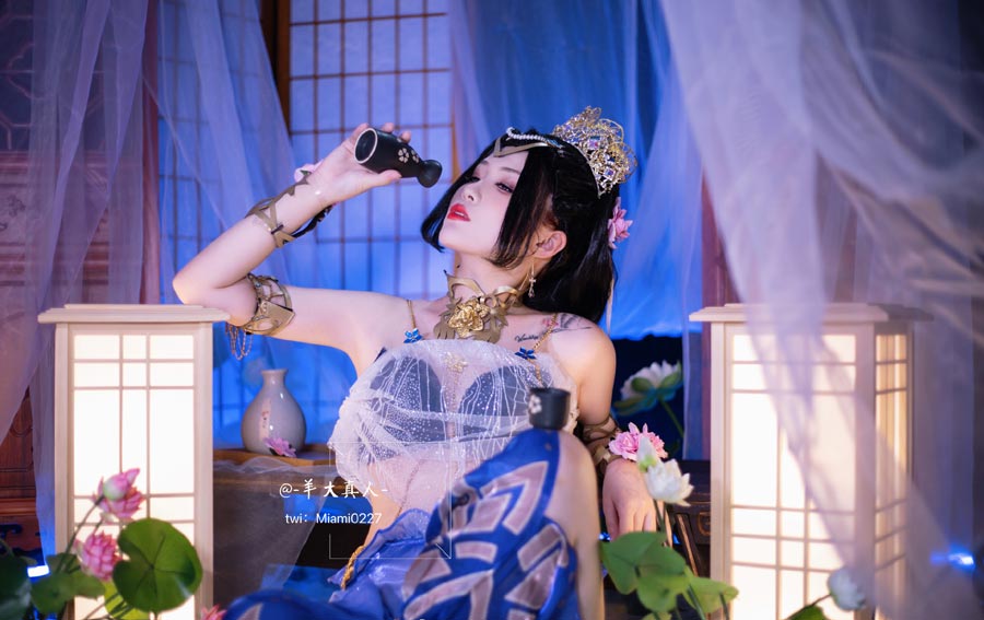 羊大真人COS《永劫无间》迦南「花无痕」西域风