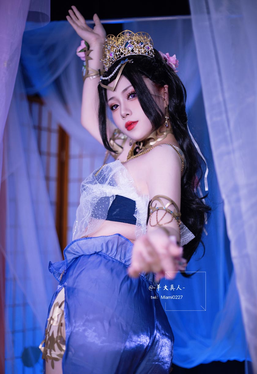羊大真人COS《永劫无间》迦南「花无痕」西域风
